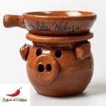 Scalda 'Nduja completo di candela e piattino "PICCOLO"